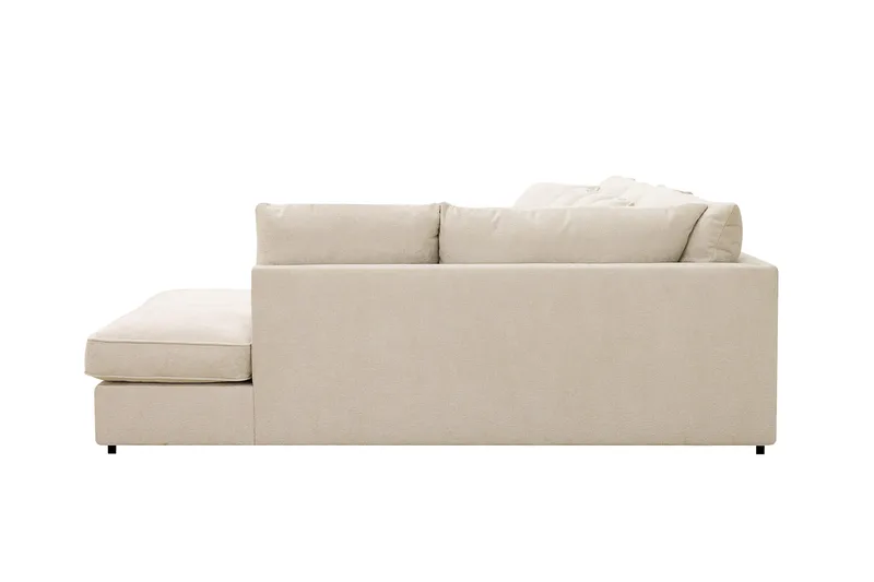 Rossita Lyx 6-sits Högervänd U-formad Extra djup Soffa med Divan och Schäslong i Chenille - Beige - Möbler - Vardagsrum - Soffor - U-soffor