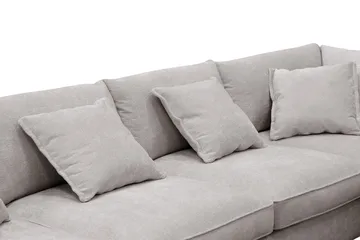 Rossita Lyx 6-sits Högervänd U-formad Extra djup Soffa med Divan och Schäslong i Chenille - Grå/Brun - Möbler - Vardagsrum - Soffor - U-soffor