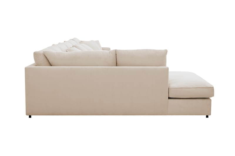 Rossita Lyx 6-sits Högervänd U-formad Extra djup Soffa med Divan och Schäslong i Manchester - Beige - Möbler - Vardagsrum - Soffor - U-soffor