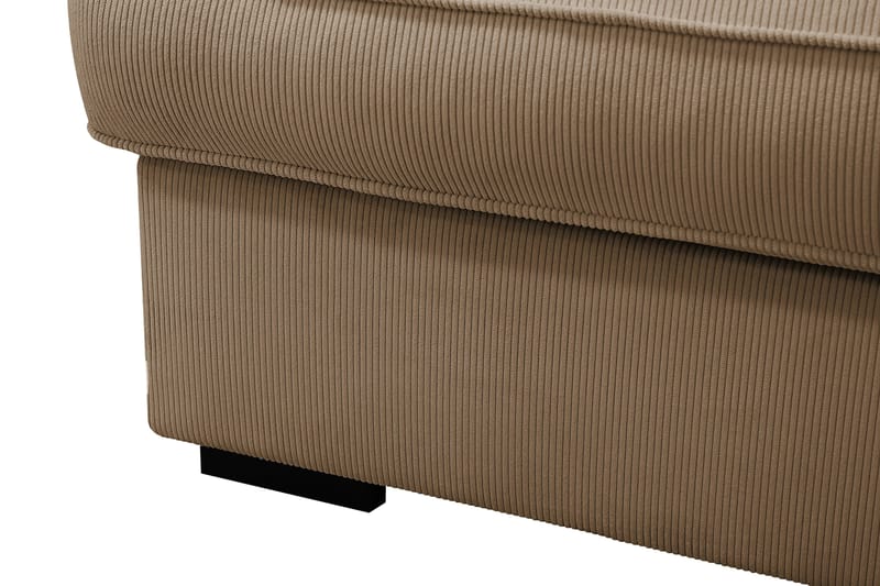 Rossita Lyx 6-sits Högervänd U-formad Extra djup Soffa med Divan och Schäslong i Manchester - Ljusbrun - Möbler - Vardagsrum - Soffor - U-soffor