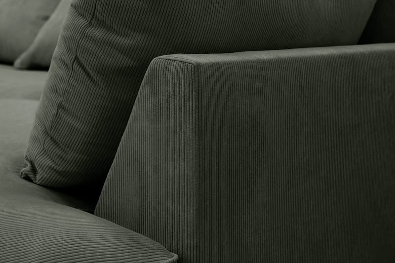 Rossita Lyx 6-sits Högervänd U-formad Extra djup Soffa med Divan och Schäslong i Manchester - Mörkgrön - Möbler - Vardagsrum - Soffor - U-soffor