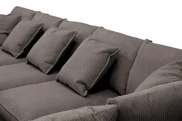 Rossita Lyx 6-sits Högervänd U-formad Extra djup Soffa med Divan och Schäslong i Manchester - Taupe - Möbler - Vardagsrum - Soffor - U-soffor