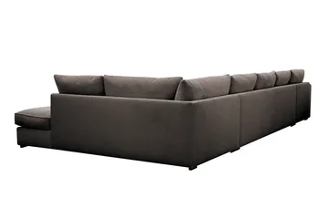 Rossita Lyx 6-sits Högervänd U-formad Extra djup Soffa med Divan och Schäslong i Manchester - Taupe - Möbler - Vardagsrum - Soffor - U-soffor
