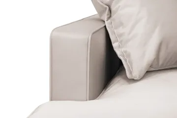 Rossita Lyx 6-sits Högervänd U-formad Extra djup Soffa med Divan och Schäslong i Sammet - Beige - Möbler - Vardagsrum - Soffor - U-soffor
