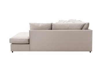 Rossita Lyx 6-sits Högervänd U-formad Extra djup Soffa med Divan och Schäslong i Sammet - Beige - Möbler - Vardagsrum - Soffor - U-soffor