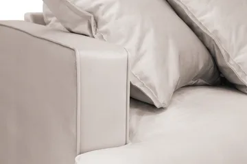 Rossita Lyx 6-sits Högervänd U-formad Extra djup Soffa med Divan och Schäslong i Sammet - Beige - Möbler - Vardagsrum - Soffor - U-soffor