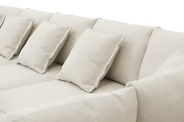 Rossita Lyx 6-sits Högervänd U-formad Extra djup Soffa med Divan och Schäslong i Tyg - Beige - Möbler - Vardagsrum - Soffor - U-soffor