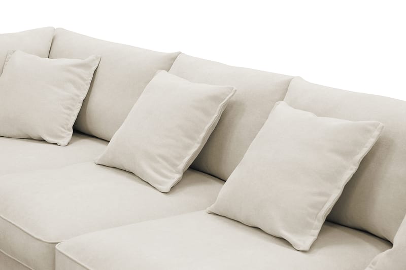 Rossita Lyx 6-sits Högervänd U-formad Extra djup Soffa med Divan och Schäslong i Tyg - Beige - Möbler - Vardagsrum - Soffor - U-soffor