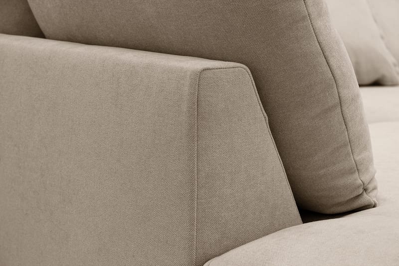 Rossita Lyx 6-sits Högervänd U-formad Extra djup Soffa med Divan och Schäslong i Tyg - Brun - Möbler - Vardagsrum - Soffor - U-soffor