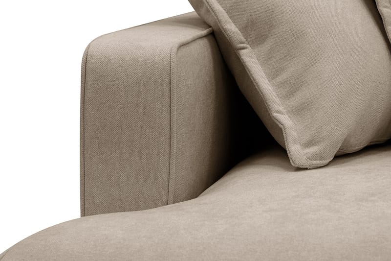 Rossita Lyx 6-sits Högervänd U-formad Extra djup Soffa med Divan och Schäslong i Tyg - Brun - Möbler - Vardagsrum - Soffor - U-soffor