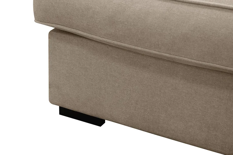 Rossita Lyx 6-sits Högervänd U-formad Extra djup Soffa med Divan och Schäslong i Tyg - Brun - Möbler - Vardagsrum - Soffor - U-soffor