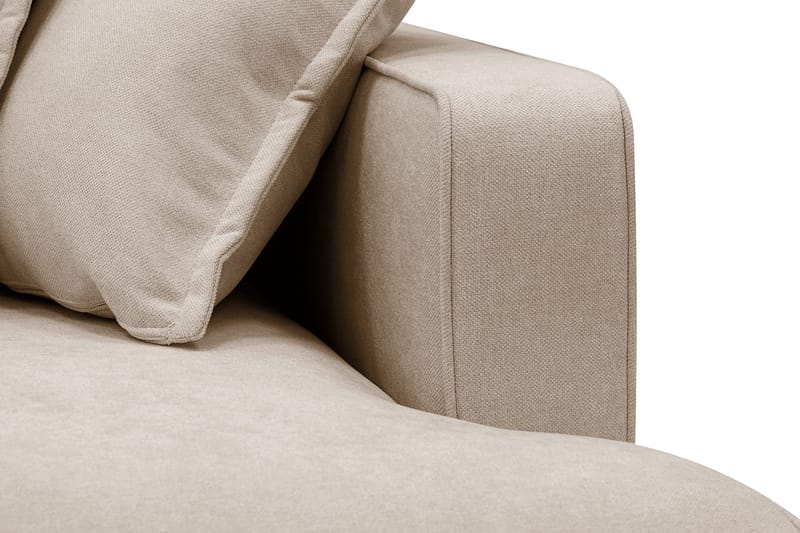 Rossita Lyx 6-sits Högervänd U-formad Extra djup Soffa med Divan och Schäslong i Tyg - Ljusbrun - Möbler - Vardagsrum - Soffor - U-soffor