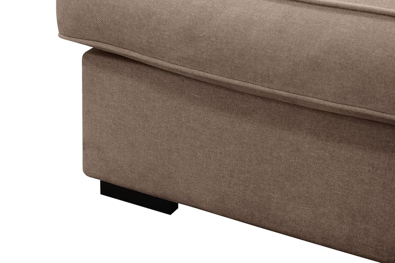 Rossita Lyx 6-sits Högervänd U-formad Extra djup Soffa med Divan och Schäslong i Tyg - Mörkbrun - Möbler - Vardagsrum - Soffor - U-soffor