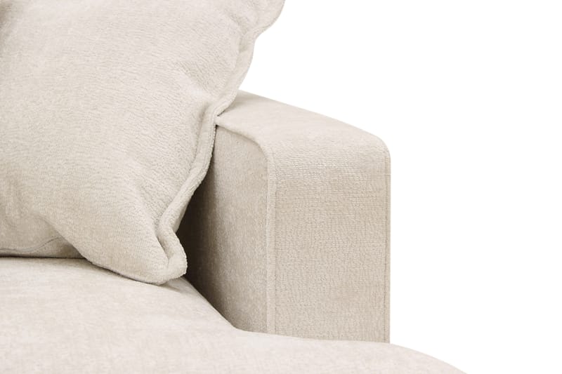 Rossita Lyx 6-sits Vänstervänd U-formad Extra djup Soffa med Divan och Schäslong i Chenille - Beige - Möbler - Vardagsrum - Soffor - U-soffor