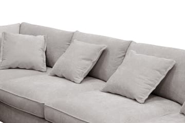 Rossita Lyx 6-sits Vänstervänd U-formad Extra djup Soffa med Divan och Schäslong i Chenille - Trenza 08, Grå/Brun Chenille - Möbler - Vardagsrum - Soffor - U-soffor