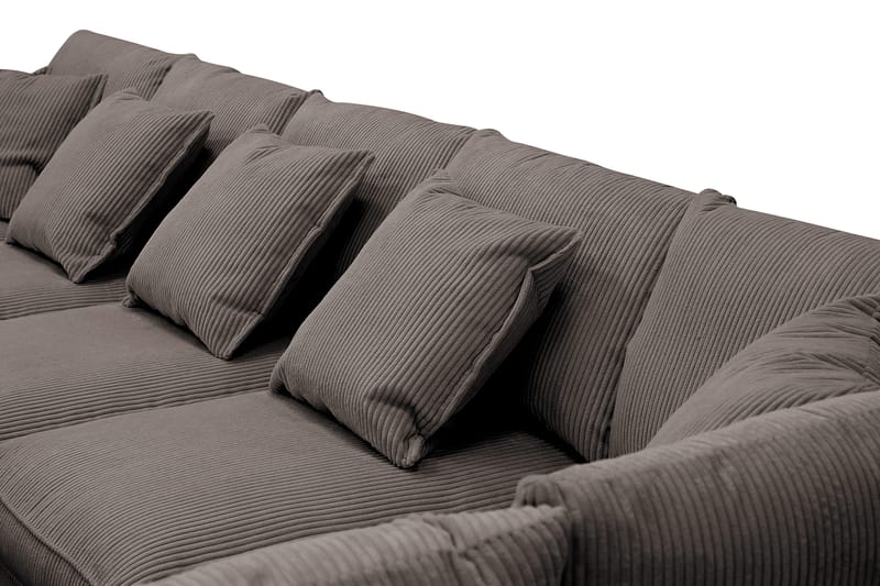 Rossita Lyx 6-sits Vänstervänd U-formad Extra djup Soffa med Divan och Schäslong i Manchester - Brun - Möbler - Vardagsrum - Soffor - U-soffor