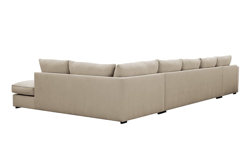 Rossita Lyx 6-sits Vänstervänd U-formad Extra djup Soffa med Divan och Schäslong i Manchester - Kräm - Möbler - Vardagsrum - Soffor - U-soffor