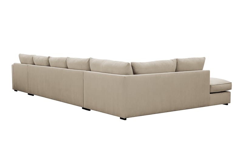 Rossita Lyx 6-sits Vänstervänd U-formad Extra djup Soffa med Divan och Schäslong i Manchester - Kräm - Möbler - Vardagsrum - Soffor - U-soffor