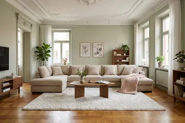 Rossita Lyx 6-sits Vänstervänd U-formad Extra djup Soffa med Divan och Schäslong i Manchester - Kräm - Möbler - Vardagsrum - Soffor - U-soffor