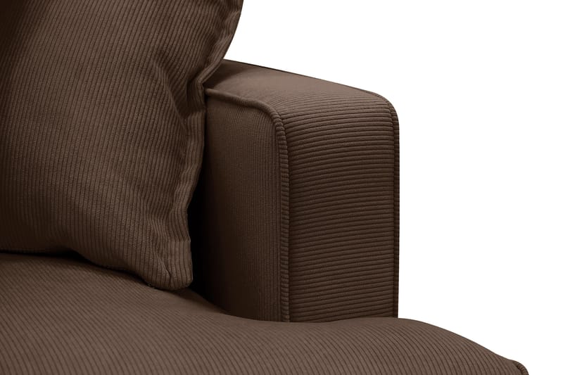 Rossita Lyx 6-sits Vänstervänd U-formad Extra djup Soffa med Divan och Schäslong i Manchester - Mörkbrun - Möbler - Vardagsrum - Soffor - U-soffor