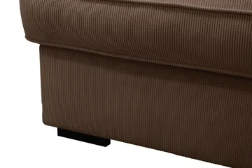 Rossita Lyx 6-sits Vänstervänd U-formad Extra djup Soffa med Divan och Schäslong i Manchester - Mörkbrun - Möbler - Vardagsrum - Soffor - U-soffor