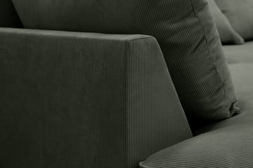 Rossita Lyx 6-sits Vänstervänd U-formad Extra djup Soffa med Divan och Schäslong i Manchester - Mörkgrön - Möbler - Vardagsrum - Soffor - U-soffor