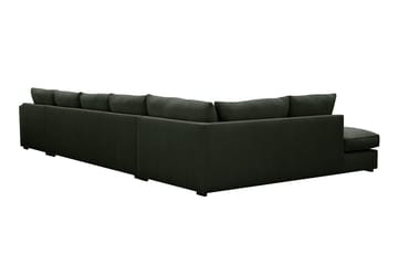 Rossita Lyx 6-sits Vänstervänd U-formad Extra djup Soffa med Divan och Schäslong i Manchester - Mörkgrön - Möbler - Vardagsrum - Soffor - U-soffor