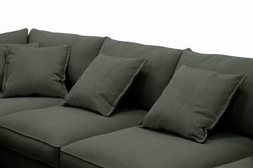 Rossita Lyx 6-sits Vänstervänd U-formad Extra djup Soffa med Divan och Schäslong i Manchester - Mörkgrön - Möbler - Vardagsrum - Soffor - U-soffor