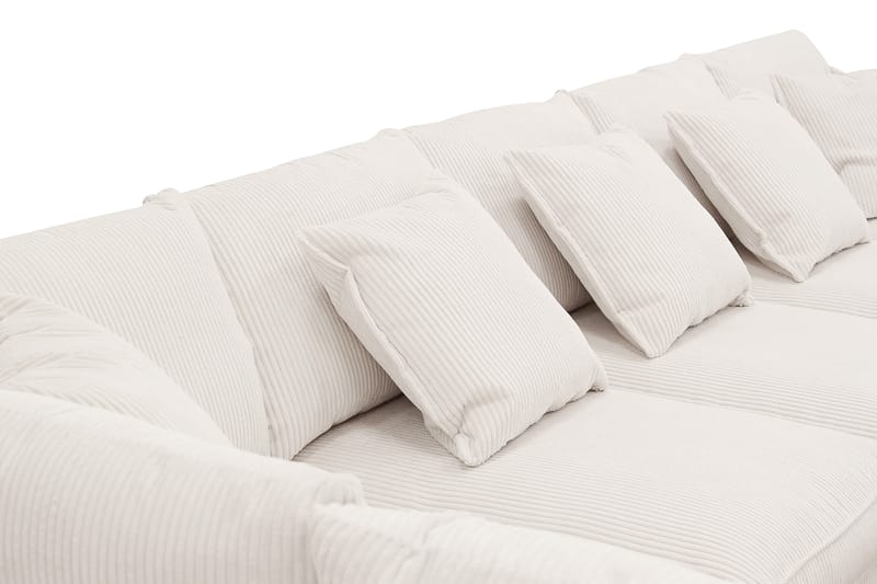 Rossita Lyx 6-sits Vänstervänd U-formad Extra djup Soffa med Divan och Schäslong i Manchester - Offwhite - Möbler - Vardagsrum - Soffor - U-soffor