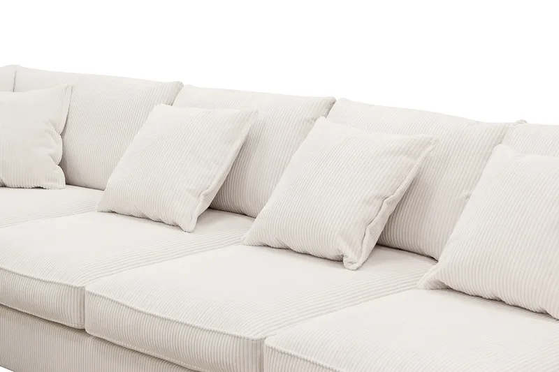 Rossita Lyx 6-sits Vänstervänd U-formad Extra djup Soffa med Divan och Schäslong i Manchester - Offwhite - Möbler - Vardagsrum - Soffor - U-soffor