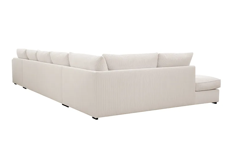 Rossita Lyx 6-sits Vänstervänd U-formad Extra djup Soffa med Divan och Schäslong i Manchester - Offwhite - Möbler - Vardagsrum - Soffor - U-soffor