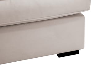 Rossita Lyx 6-sits Vänstervänd U-formad Extra djup Soffa med Divan och Schäslong i Sammet - Beige - Möbler - Vardagsrum - Soffor - Sammetssoffor