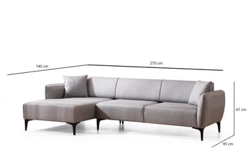 Rossland Divansoffa 3-sits - Grå - Möbler - Vardagsrum - Soffor - Divansoffa & schäslong