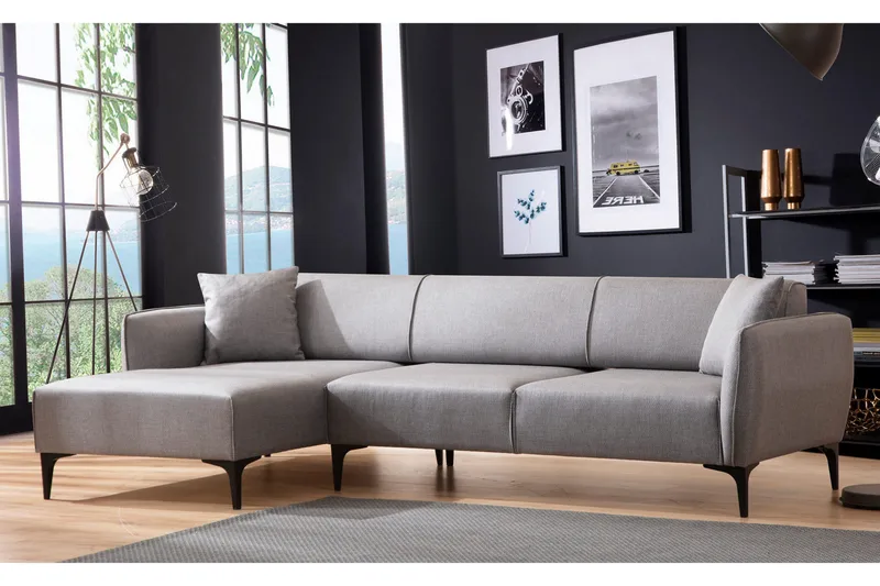 Rossland Divansoffa 3-sits, Grå