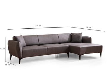 Rossland Divansoffa 3-sits - Mörkgrå - Möbler - Vardagsrum - Soffor - Divansoffa & schäslong