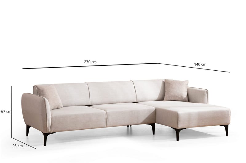 Rossland Divansoffa 3-sits - Vit - Möbler - Vardagsrum - Soffor - Divansoffa & schäslong