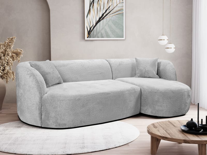 Rylian 3-sits Soffa med divan - ljusgrå - Möbler - Vardagsrum - Soffor - Hörnsoffor