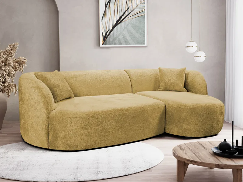 Rylian 3-sits Soffa med divan - senapsgul - Möbler - Vardagsrum - Soffor - Hörnsoffor