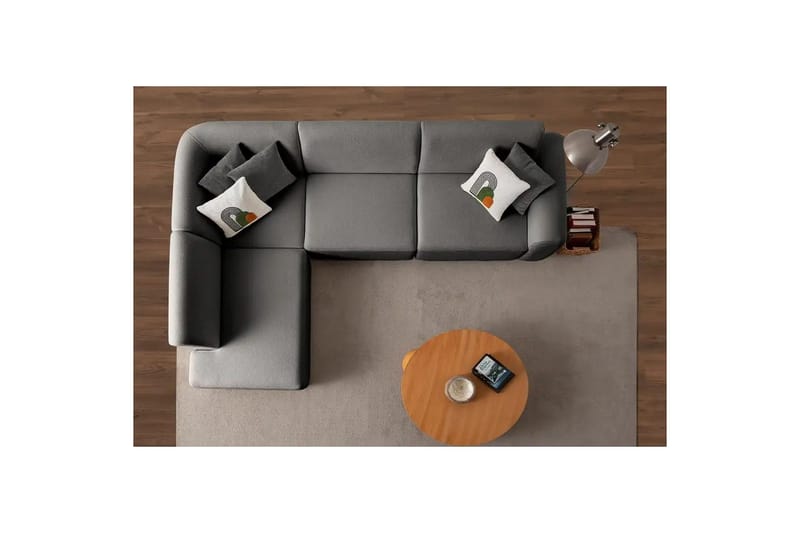 Rynvar Soffa med Schäslong 4-sits - Antracit - Möbler - Vardagsrum - Soffor - Modulsoffor - Komplett modulsoffa