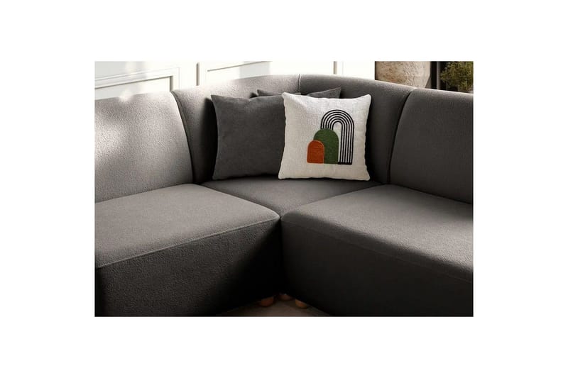 Rynvar Soffa med Schäslong 4-sits - Antracit - Möbler - Vardagsrum - Soffor - Modulsoffor - Komplett modulsoffa