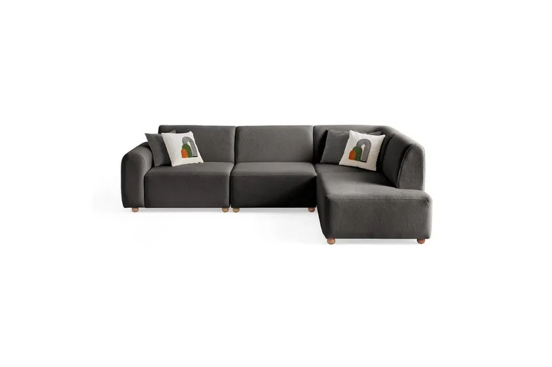 Rynvar Soffa med Schäslong 4-sits - Antracit - Möbler - Vardagsrum - Soffor - Modulsoffor - Komplett modulsoffa