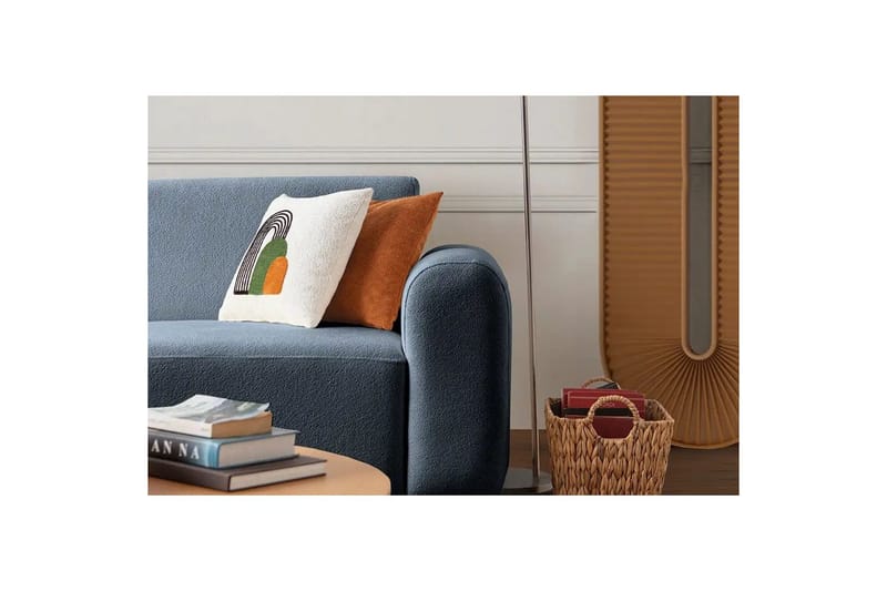 Rynvar Soffa med Schäslong 4-sits - Blå - Möbler - Vardagsrum - Soffor - Modulsoffor - Komplett modulsoffa