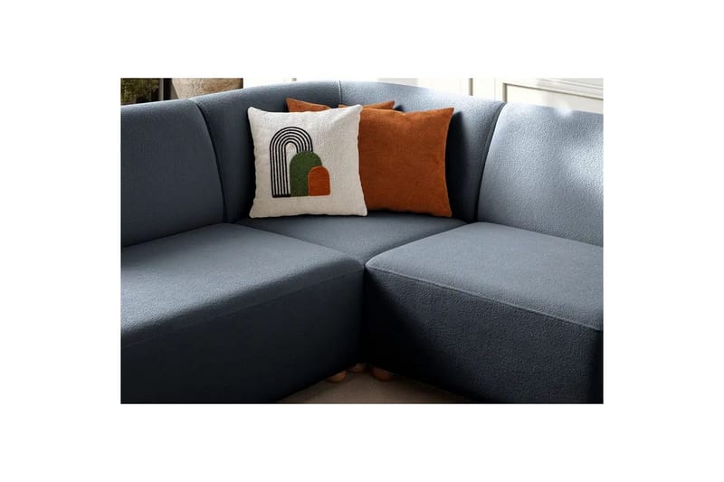 Rynvar Soffa med Schäslong 4-sits - Blå - Möbler - Vardagsrum - Soffor - Modulsoffor - Komplett modulsoffa