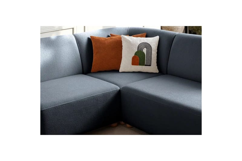 Rynvar Soffa med Schäslong 4-sits - Blå - Möbler - Vardagsrum - Soffor - Modulsoffor - Komplett modulsoffa