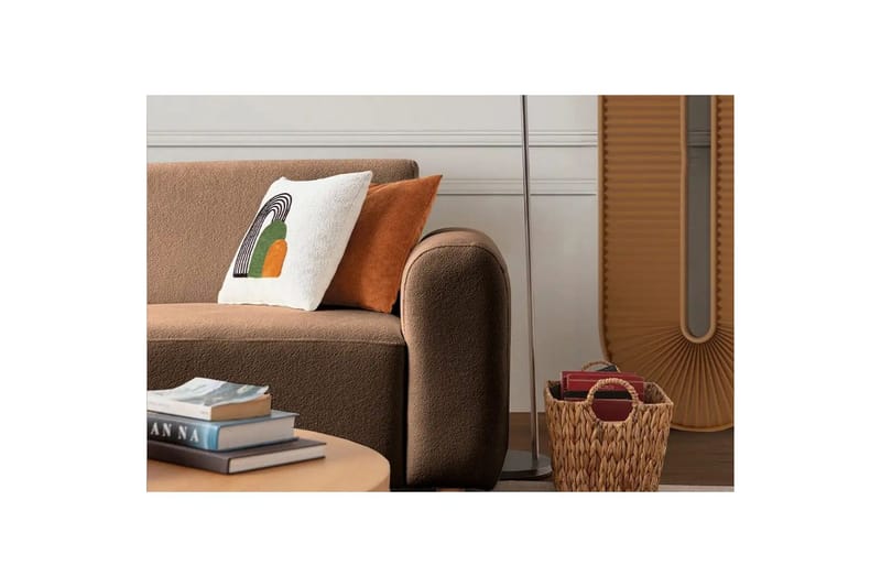 Rynvar Soffa med Schäslong 4-sits - Brun - Möbler - Vardagsrum - Soffor - Modulsoffor - Komplett modulsoffa