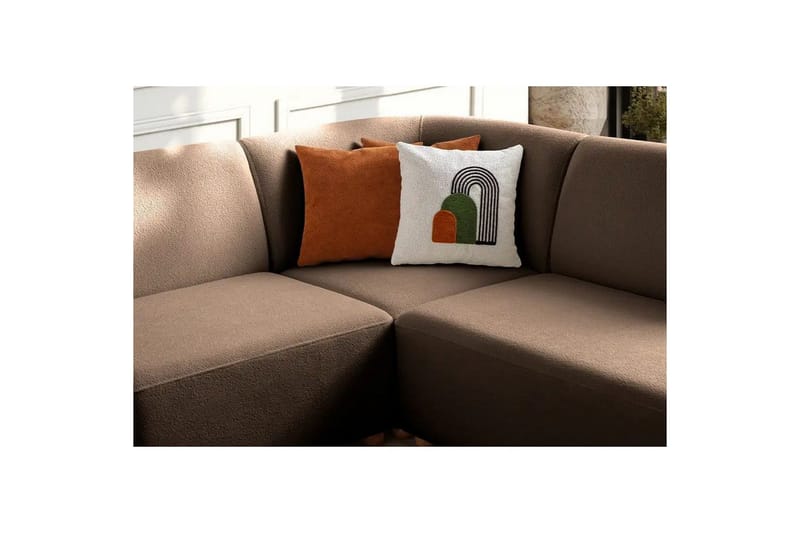 Rynvar Soffa med Schäslong 4-sits - Brun - Möbler - Vardagsrum - Soffor - Modulsoffor - Komplett modulsoffa