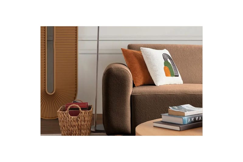 Rynvar Soffa med Schäslong 4-sits - Brun - Möbler - Vardagsrum - Soffor - Modulsoffor - Komplett modulsoffa