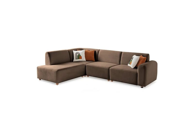 Rynvar Soffa med Schäslong 4-sits - Brun - Möbler - Vardagsrum - Soffor - Divansoffa & schäslong