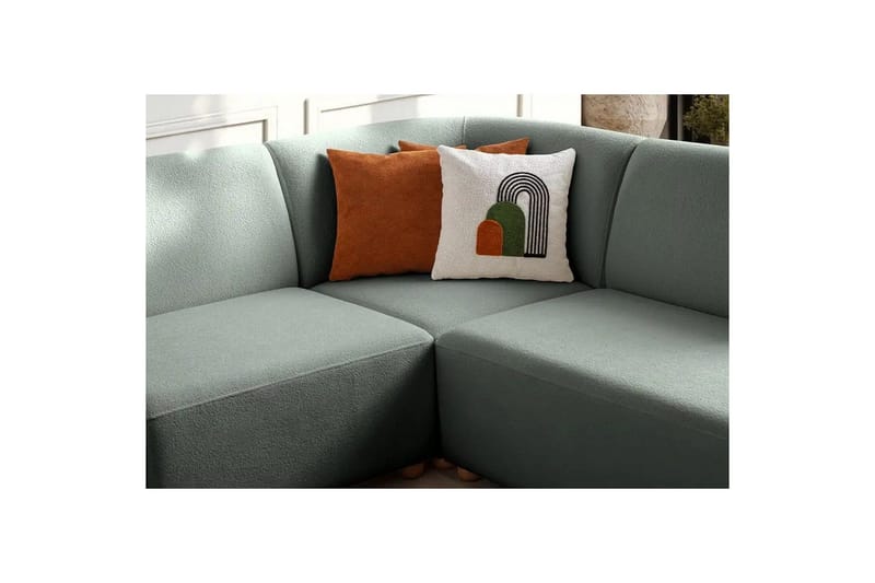 Rynvar Soffa med Schäslong 4-sits - Grön - Möbler - Vardagsrum - Soffor - Modulsoffor - Komplett modulsoffa