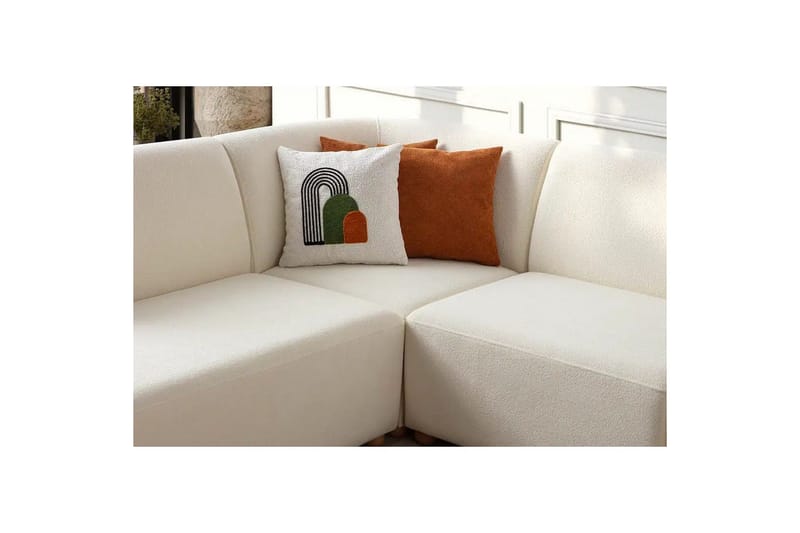 Rynvar Soffa med Schäslong 4-sits - Vit - Möbler - Vardagsrum - Soffor - Modulsoffor - Komplett modulsoffa